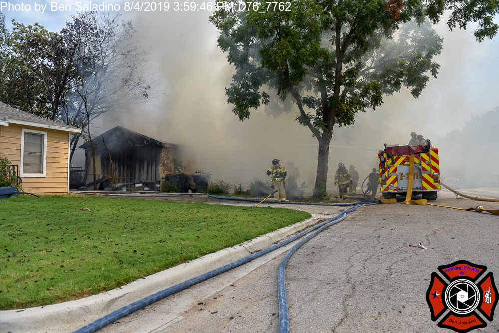 House Fire in Richland Hills Working Photos by Ben Saladino