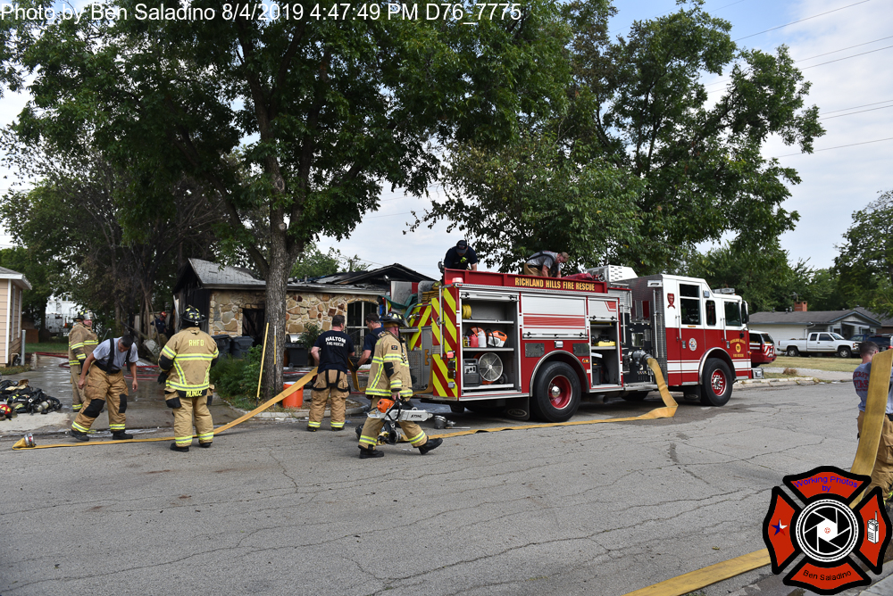 House Fire in Richland Hills Working Photos by Ben Saladino